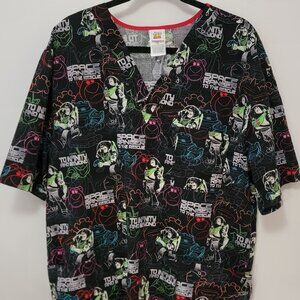 Disney Pixar Buzz Lightyear Scrub Top